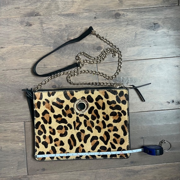 Paul Costelloe Leopard Print Leather Crossbody Bag - Picture 2 of 5